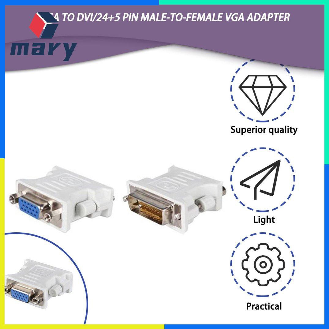 Đầu Chuyển Đổi Vga Sang Dvi D / 24 + 1 Pin Male Sang Vga Female