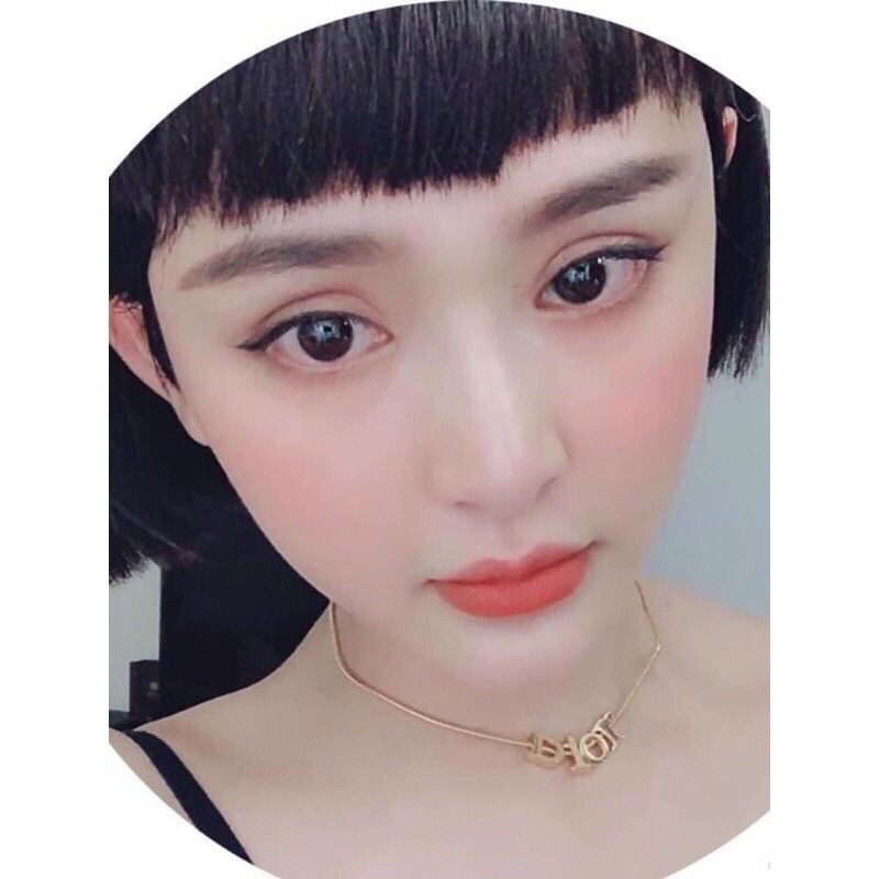 Dây chuyền titan chữ di .or cam kết k đen k gỉ
