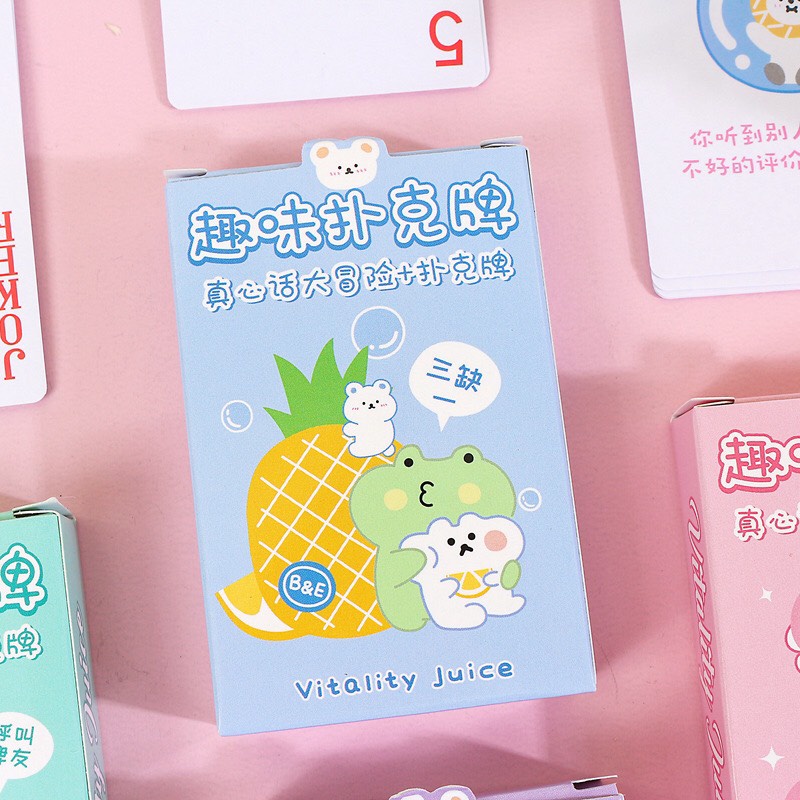 Bộ bài Tây poker mini tí hon.