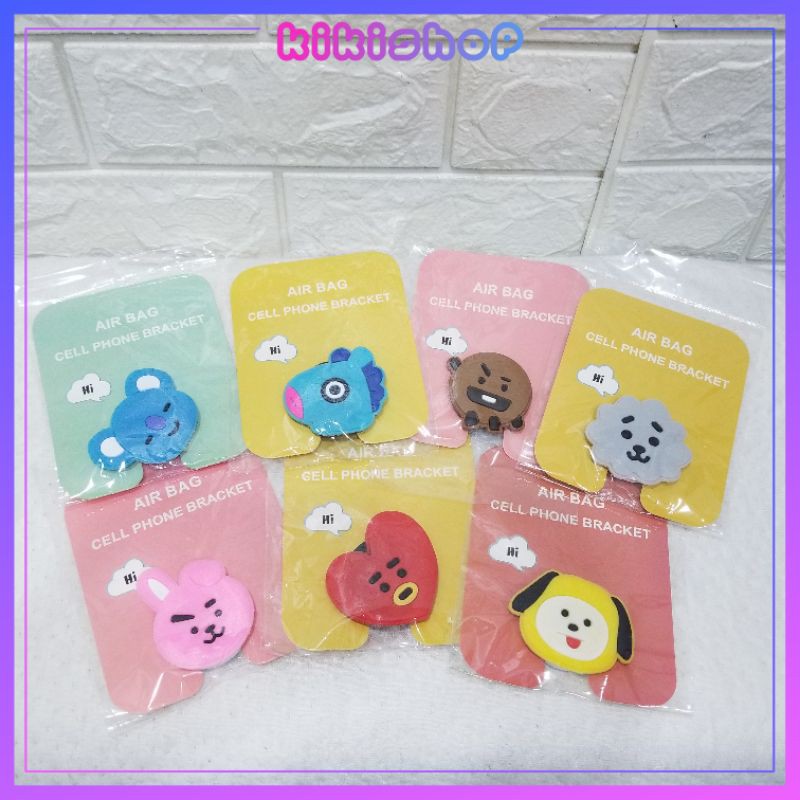 Popsocket Giá Đỡ Điện Thoại BT21 Tata Cooky Chimmy Shooky Koya Mang AJ dễ thương