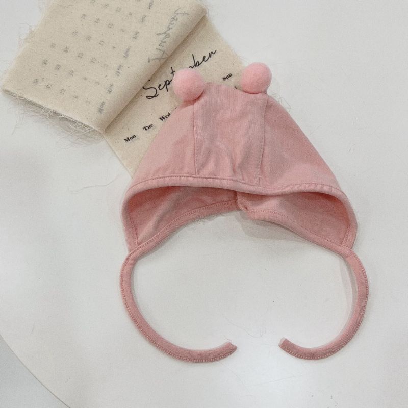 Mũ cục bông cotton Hàn mềm  mại cho bé trai,bé gái