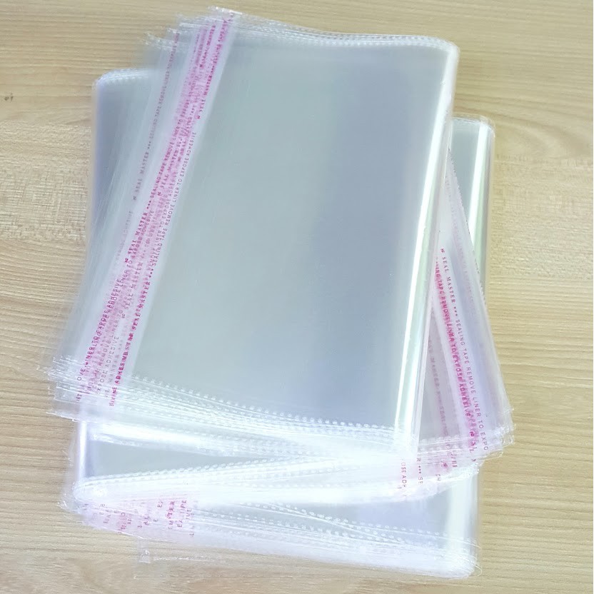 1kg Túi Opp dán mép 26x37cm - Túi ni lông băng keo dán miệng - Bao nilon dán miệng