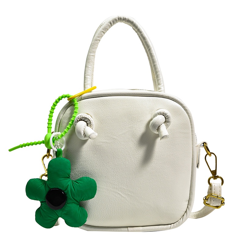 Túi Đeo Chéo Vai Họa Tiết Hoa Nhỏ Màu Sắc Tương Phản Dành Cho Nữ