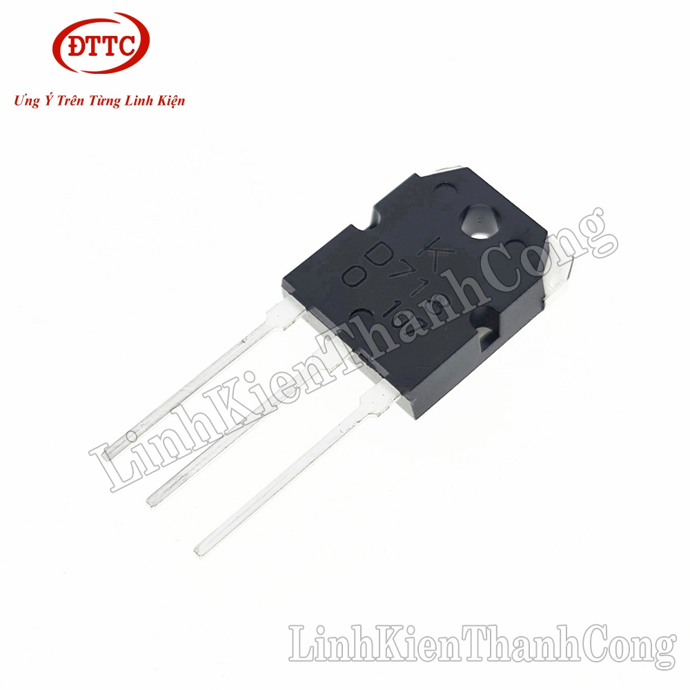 D718 TRANS NPN 8A 120V TO3P Lưng Bạc
