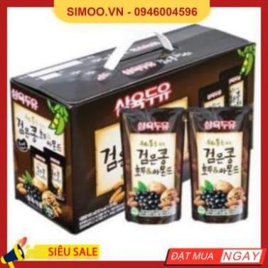 💥 ⚡ SẢN PHẨM CHÍNH HÃNG 💥 ⚡ Sữa Óc Chó Đậu Đen Hạnh Nhân Sahmyook Foods Hàn Quốc, Hộp 20 gói *195ml 💥 ⚡