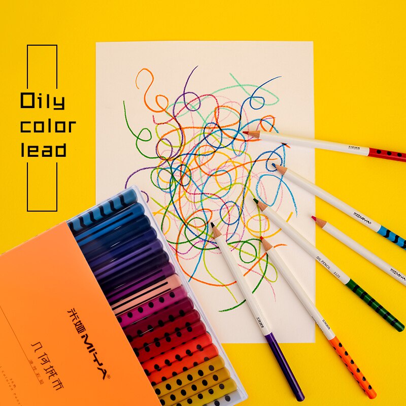 Chì Màu Gốc Dầu Himi 36 màu Oil Colored Pencil Màu tô Xịn Mịn