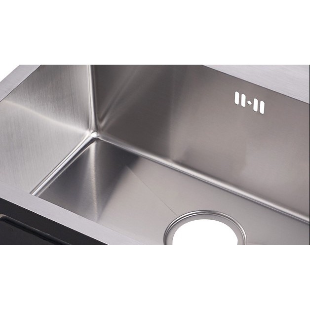 Chậu Rửa Bát 2 Hố Inox 304 🍅CAM KẾT CHÍNH HÃNG🍅 Chậu Rửa Chén 2 Ngăn Nano Lubeck HND10045 RD