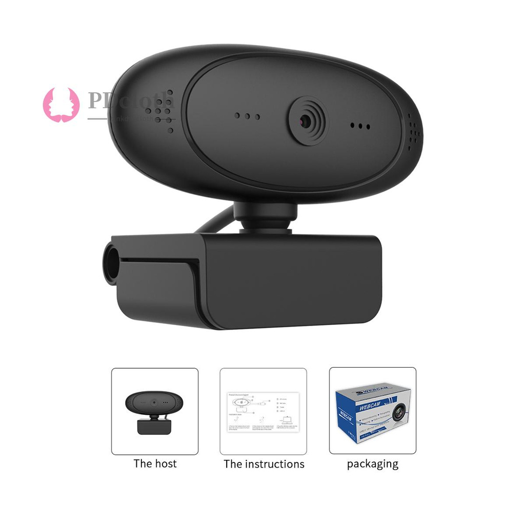 Webcam 1080p Hd 2 Mega Pixel Xoay 360 Độ Kèm Micro Tiện Dụng | BigBuy360 - bigbuy360.vn