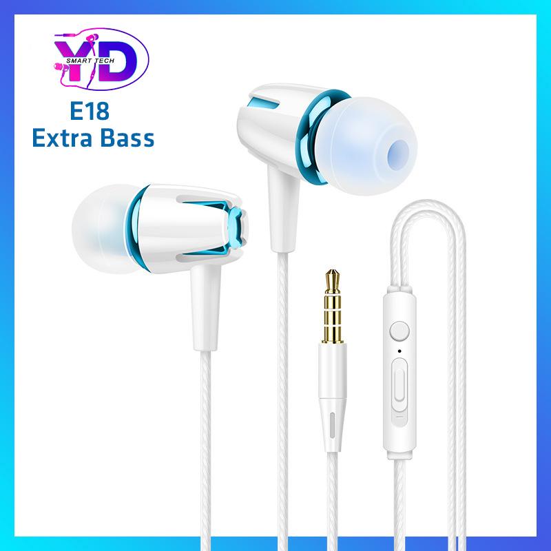 Tai nghe gaming E18 bass siêu trầm đẳng cấp, jack 3.5mm thông dụng, có mic đàm thoại, bảo hành lỗi 1 đổi 1
