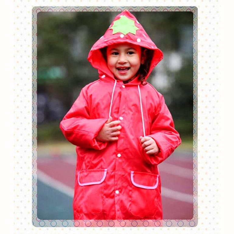 Áo mưa cánh dơi cho trẻ em vải dù siêu dai loại trơn (chọn màu)