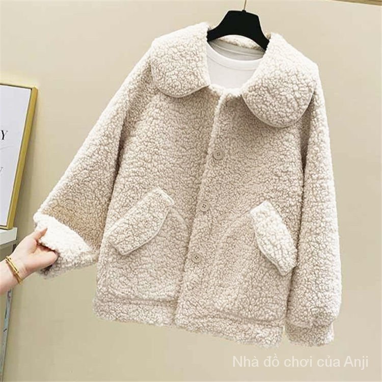 Korean style velvet winter girl jacket