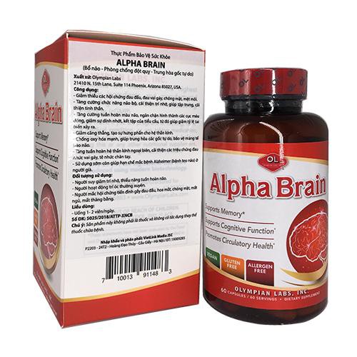 Alpha Brain – Viên uống bổ não, hỗ trợ tuần hoàn não