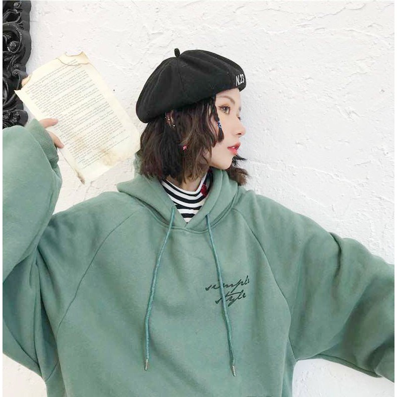 ÁO HOODIE 3 MÀU UNISEX BE TÍM XANH | BigBuy360 - bigbuy360.vn