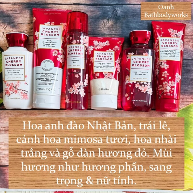 Bộ sản phẩm Japanese Cherry Blossom - BBW