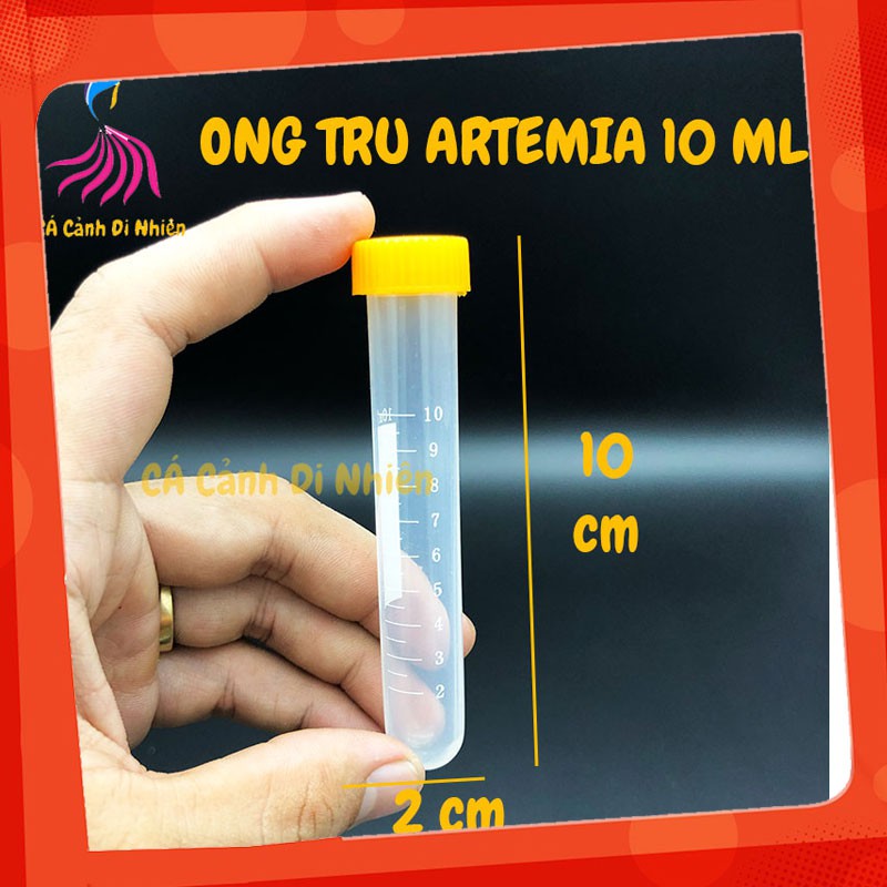 Ống trữ thức ăn cho cá, Artemia 10 ML - Dụng cụ ấp nở trứng Artermia