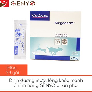 Hộp 28 gói Gel Ăn Mượt Lông, Ra Lông Chó Mèo - Virbac Megaderm