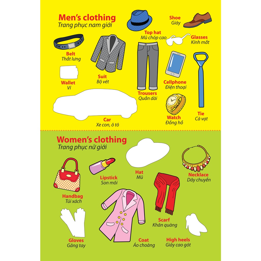 Sách - Stickers for kids quyển 4 - Song ngữ Anh - Việt (Từ mới)