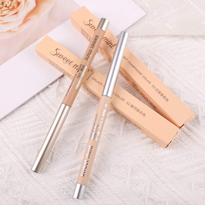 Bút Kẻ Mắt 2 Màu Ánh Ngọc Trai Tự Nhiên Sáng Da Chống Thấm Nước Và Mồ Hôi Đa Chức Năng