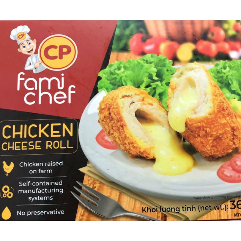 Gà cuộn phomai ( Chickken cheese roll) 360g | BigBuy360 - bigbuy360.vn