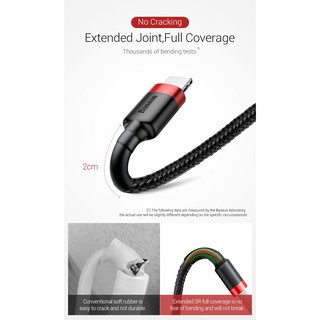 [1M-2M-3M] Cáp sạc nhanh, siêu bền truyền dữ liệu tốc độ cao cho iPhone/ iPad - Baseus Cafule Lightning