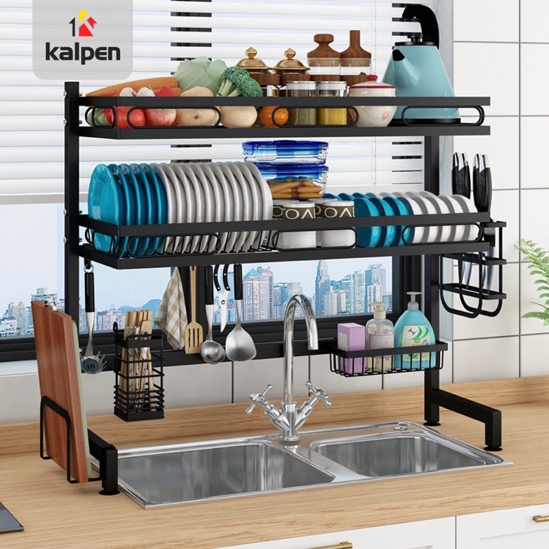 Kệ Để Chén Bát Đặt Trên Bồn Rửa Đa Năng Cao Cấp Kalpen