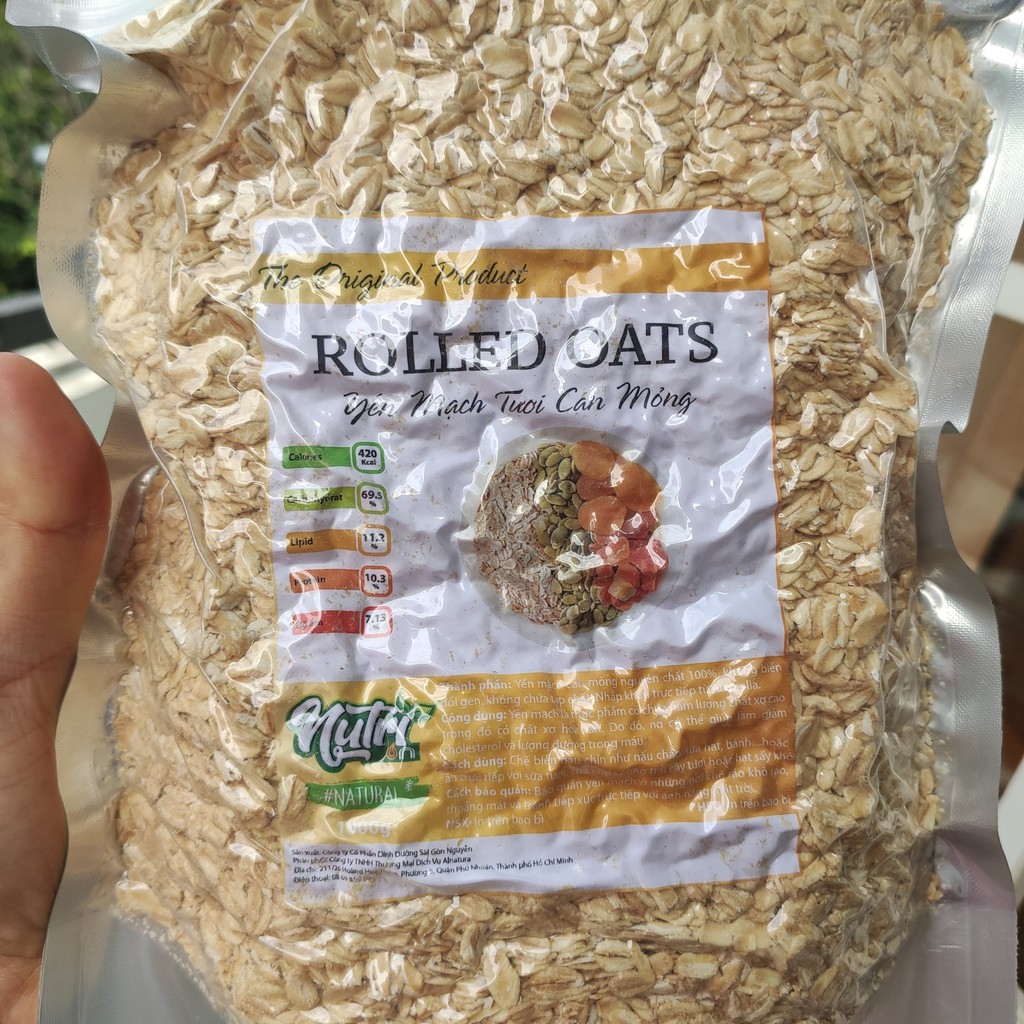 Yến mạch Úc Nutrion loại cán mỏng Rolled Oats