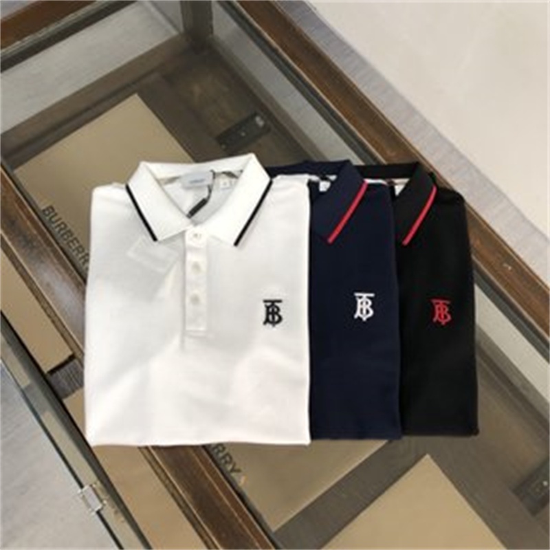 Áo Thun Polo Cotton Tay Ngắn Thêu Họa Tiết Thời Trang Dành Cho Cặp Đôi