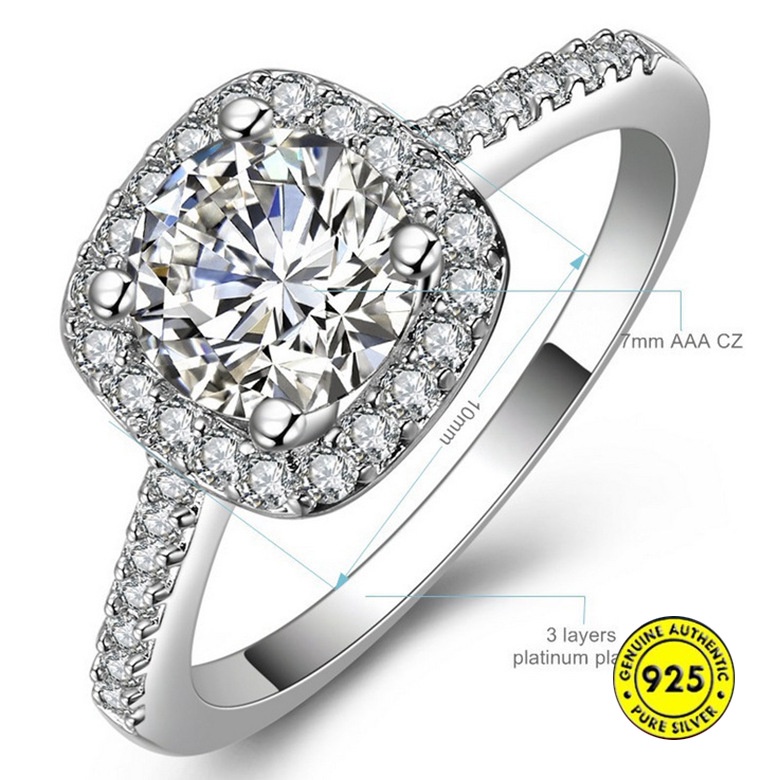 Nhẫn mạ bạc 925 hình mũi tên đính đá zircon thời trang cho nữ