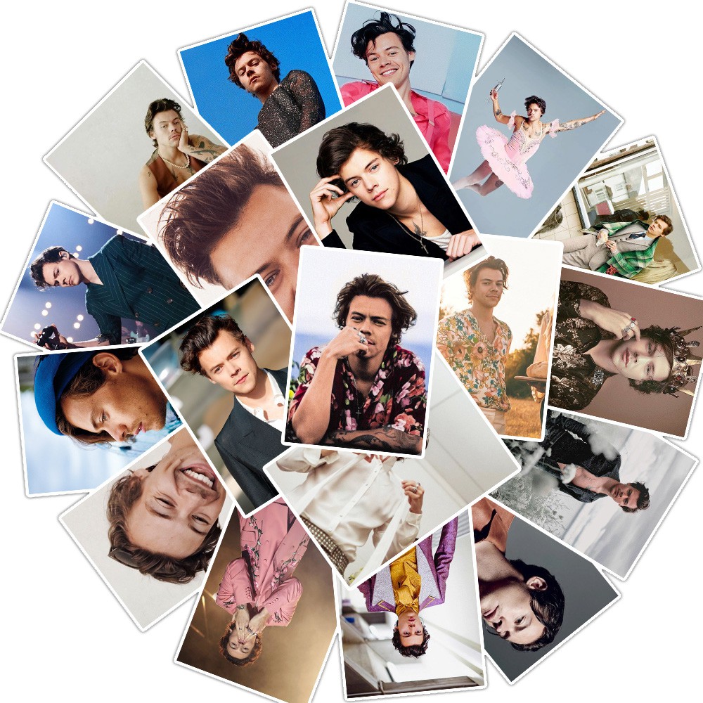 Set 25/ 50 nhãn dán hình Harry Edward Styles dán trang trí không thấm nước