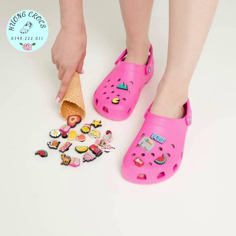 Sục croc.s, dép sục nhựa đi mưa, sục band classic siêu êm mềm nhẹ, chống trơn trượt cho nam nữ