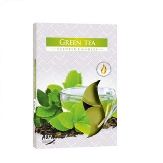 Hộp 6 nến thơm Tealight Bispol BIS5835 Green Tea (Hương trà xanh)