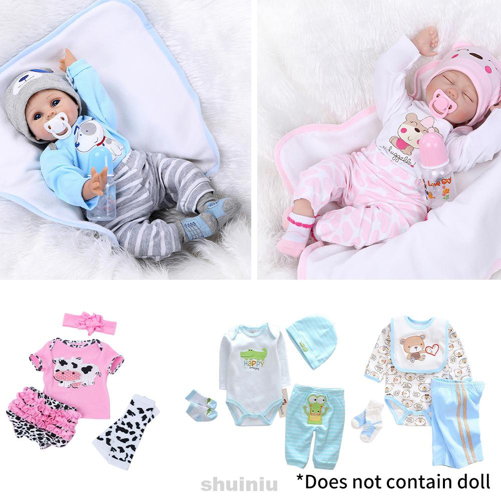 REBORN Set Búp Bê Em Bé Sơ Sinh 20-22inch Và Phụ Kiện