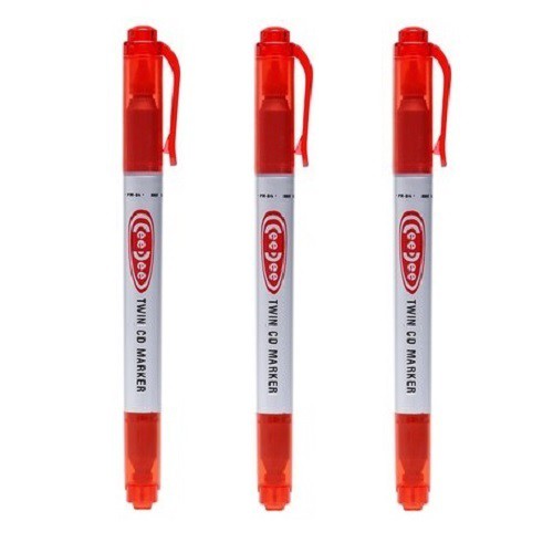 Combo 3 bút lông dầu Ceedee PM04 đỏ