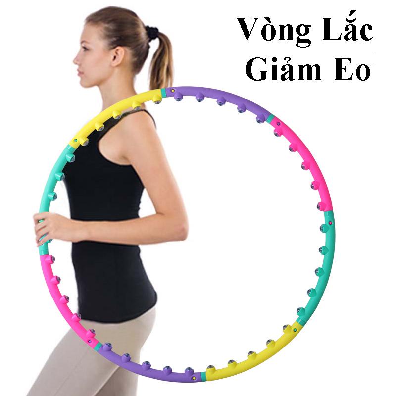 Vòng Lắc eo Massage Hula Hoop, lắc vòng giảm mỡ Cao Cấp hỗ trợ đánh tan mỡ thừa hiệu quả