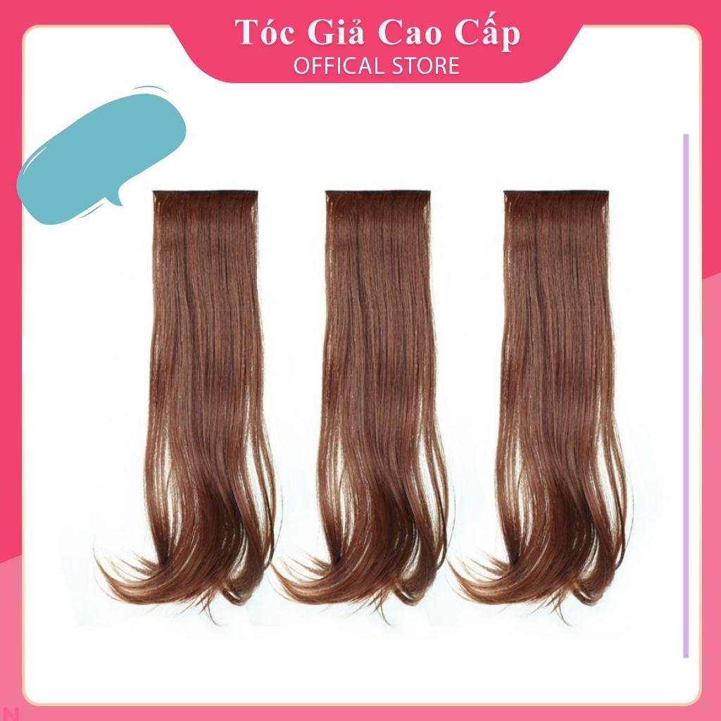 Tóc giả kẹp combo 3 dải kẹp cúp đuôi