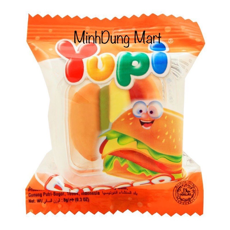 Kẹo dẻo Burger Yupi gói 96g
