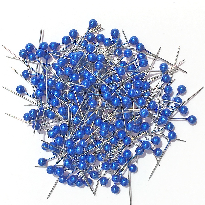 Hộp 100 Ghim Cố Định Vị Trí May Vá Ánh Ngọc Trai