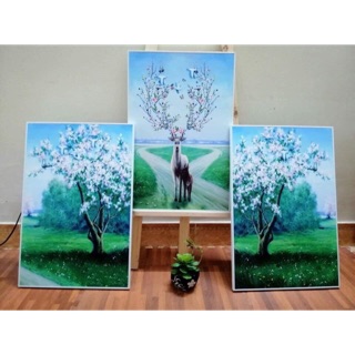 Tranh trang trí, bộ 3 bức tranh trang trí cực đẹp