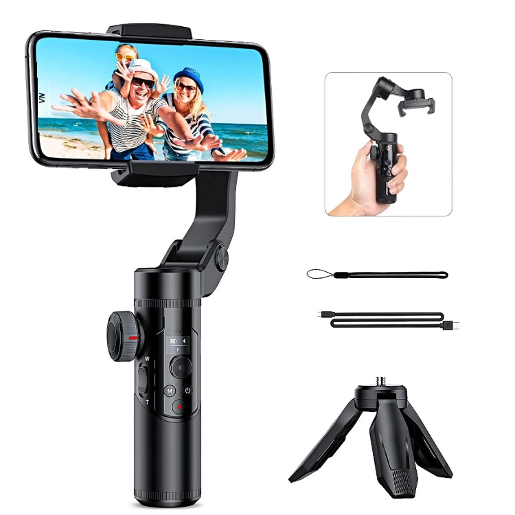 Gimbal Chống Rung Tuyệt Đối Smart XR, Chính Hãng AOCHUAN, Tay Cầm Có 3 Trục Hỗ Trợ Quay Video Chụp Ảnh, Vlog, Livestream