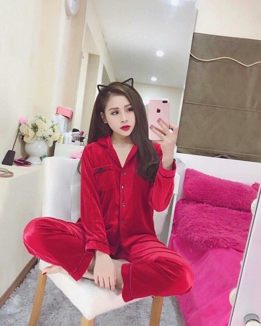 Bộ Pijama nhung