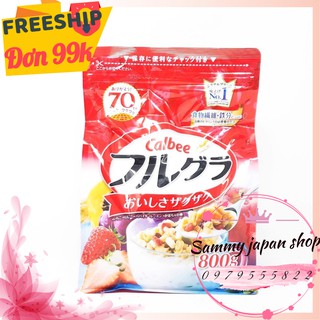 [ĐỦ BILL ✅ ] Ngũ Cốc CALBEE 800g Nội Địa  Nhật Bản. HSD 10/2021