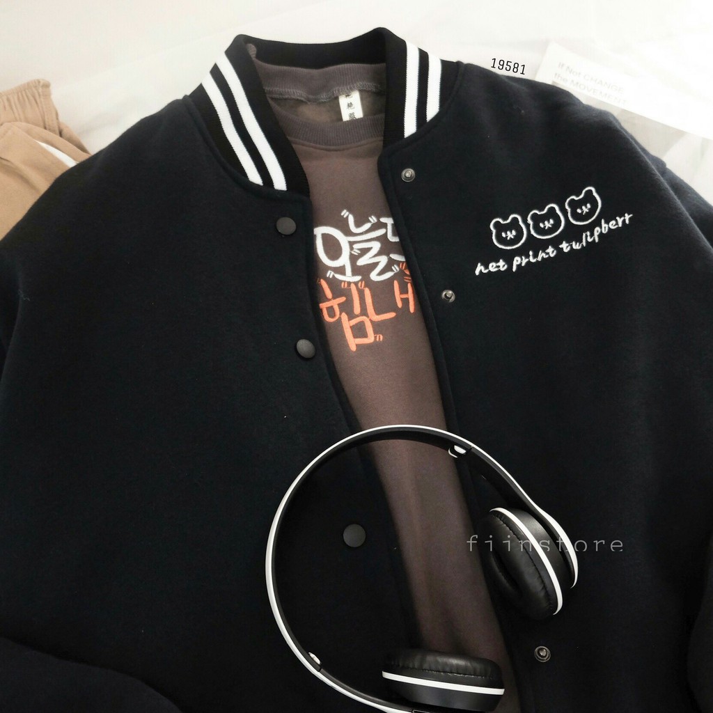 Bomber jacket 3 con gấu - Made by Fiin | BigBuy360 - bigbuy360.vn