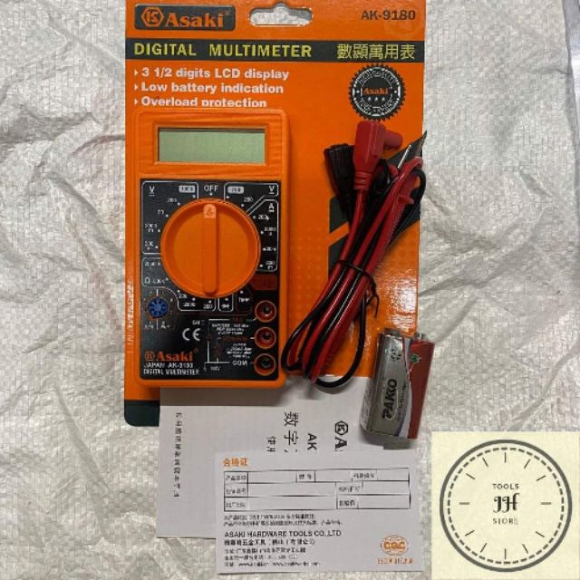 Đồng hồ đo điện vạn năng ASAKI AK-9180