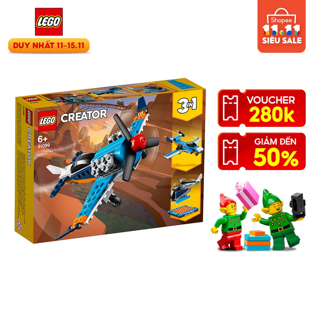 LEGO Creator 31099 Máy Bay Cánh Quạt (128 chi tiết)