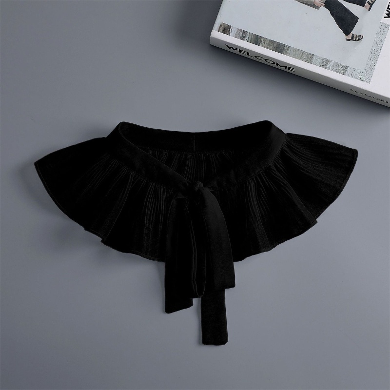 Cổ Áo Rời Phối Dây Cột Trang Trí Thời Trang