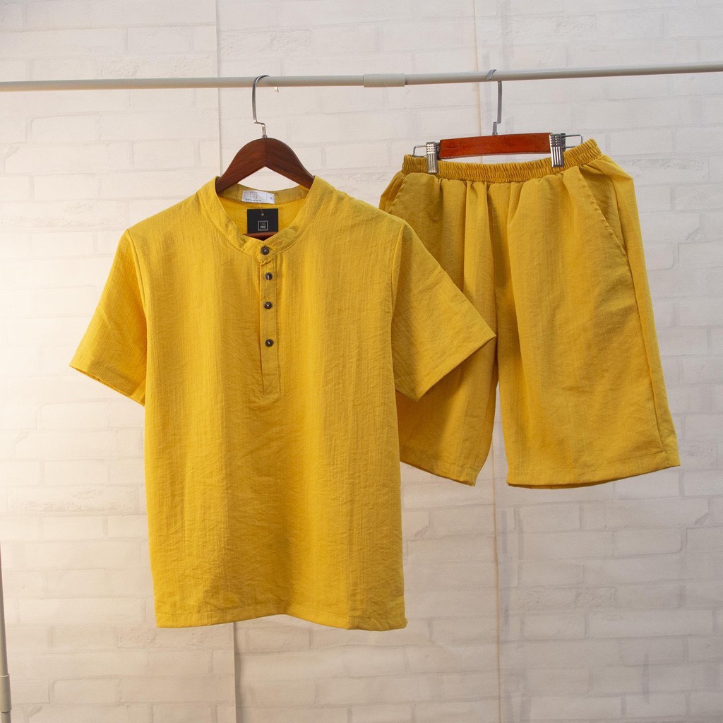 Bộ Quần Áo Đũi Nam Menwear68 chất vải đũi thái loại dày bộ đồ nam vải đũi trẻ trung thời trang