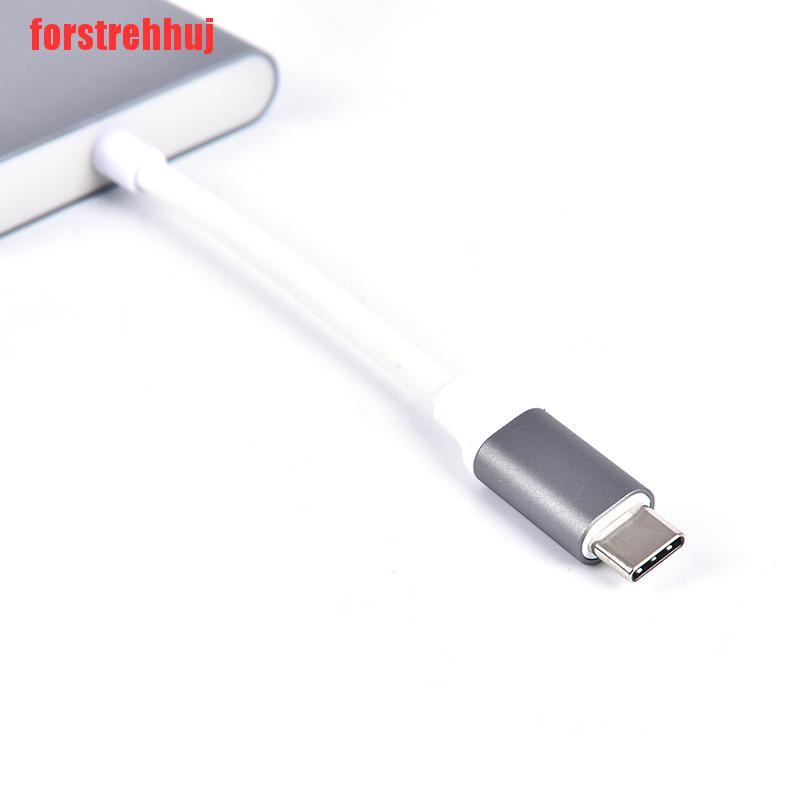 {forstrehhuj}4K USB 3.1 Hub Converter Type-c To USB 3.0/HDMI/TypeC Female Charger AV Adapter