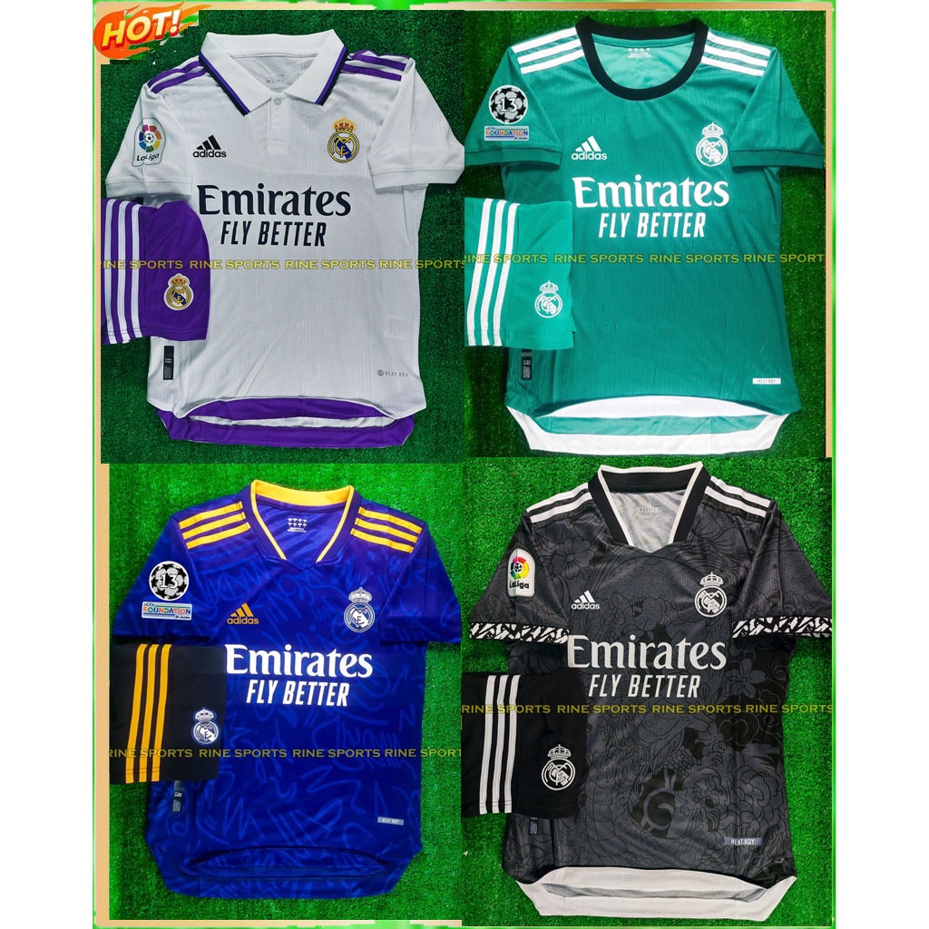 Hàng Thailand Super Bộ Áo bóng đá Real - Real Madrid - Barca - Barcelona 2021/2022 chuẩn thi đấu
