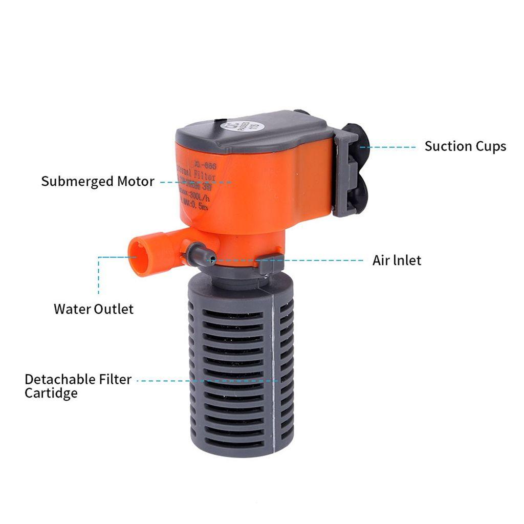 Bộ Lọc Nước Bể Cá Mini 3 Trong 1 3W / 5W