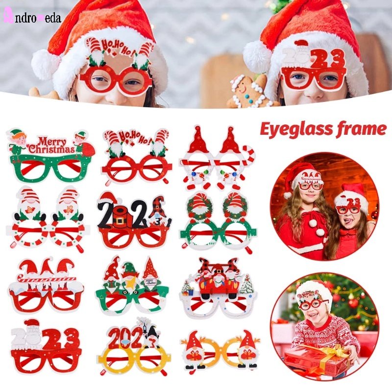 Mắt Kính Bằng Vải Nỉ Dùng Trang Trí Năm Mới / Giáng Sinh